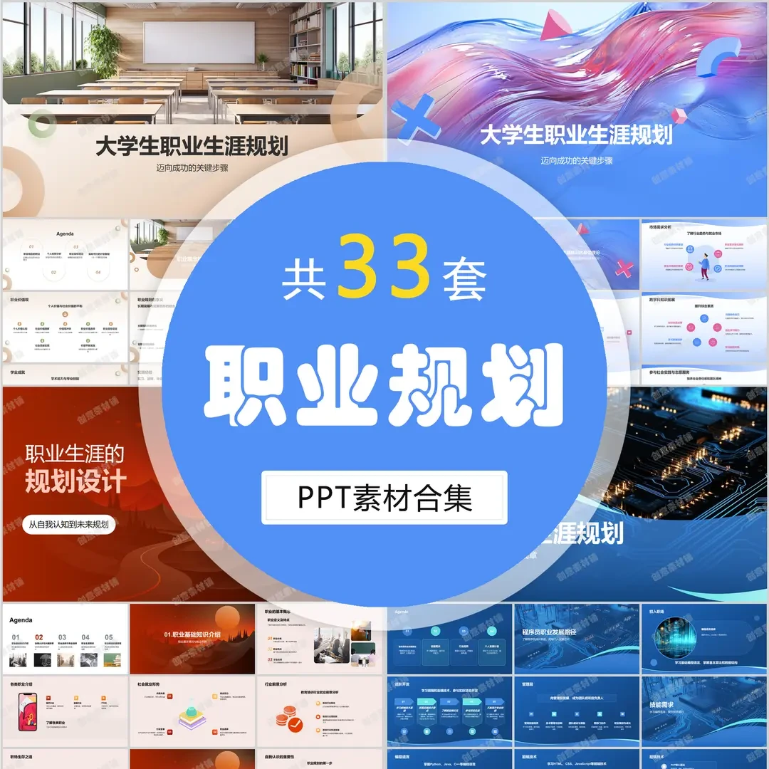 大学生职业生涯电子版ppt合集HX