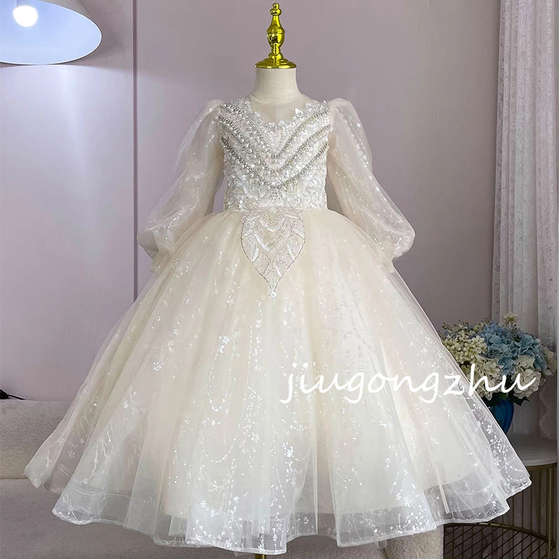 【玉兰仙子】儿童礼服生日宴会走秀表演女童洋气小女孩花童蓬蓬纱