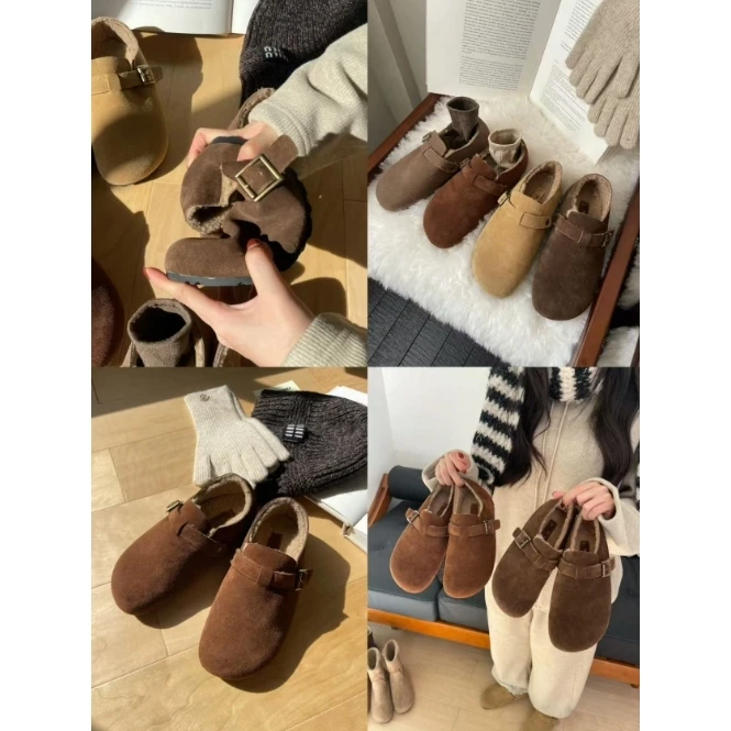 J-6336#【内里加咩羔毛】冬天一定要拥有一双超舒服勃肯鞋(真真)