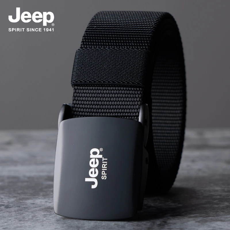 JEEP SPIRIT吉普帆布男青年学生潮流皮带时尚休户外闲工装裤腰带