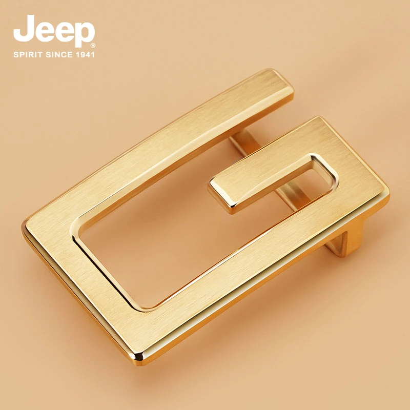 JEEP SPIRIT不锈钢男士皮带头平滑扣头3.8cm腰带头配件单卖裤带头