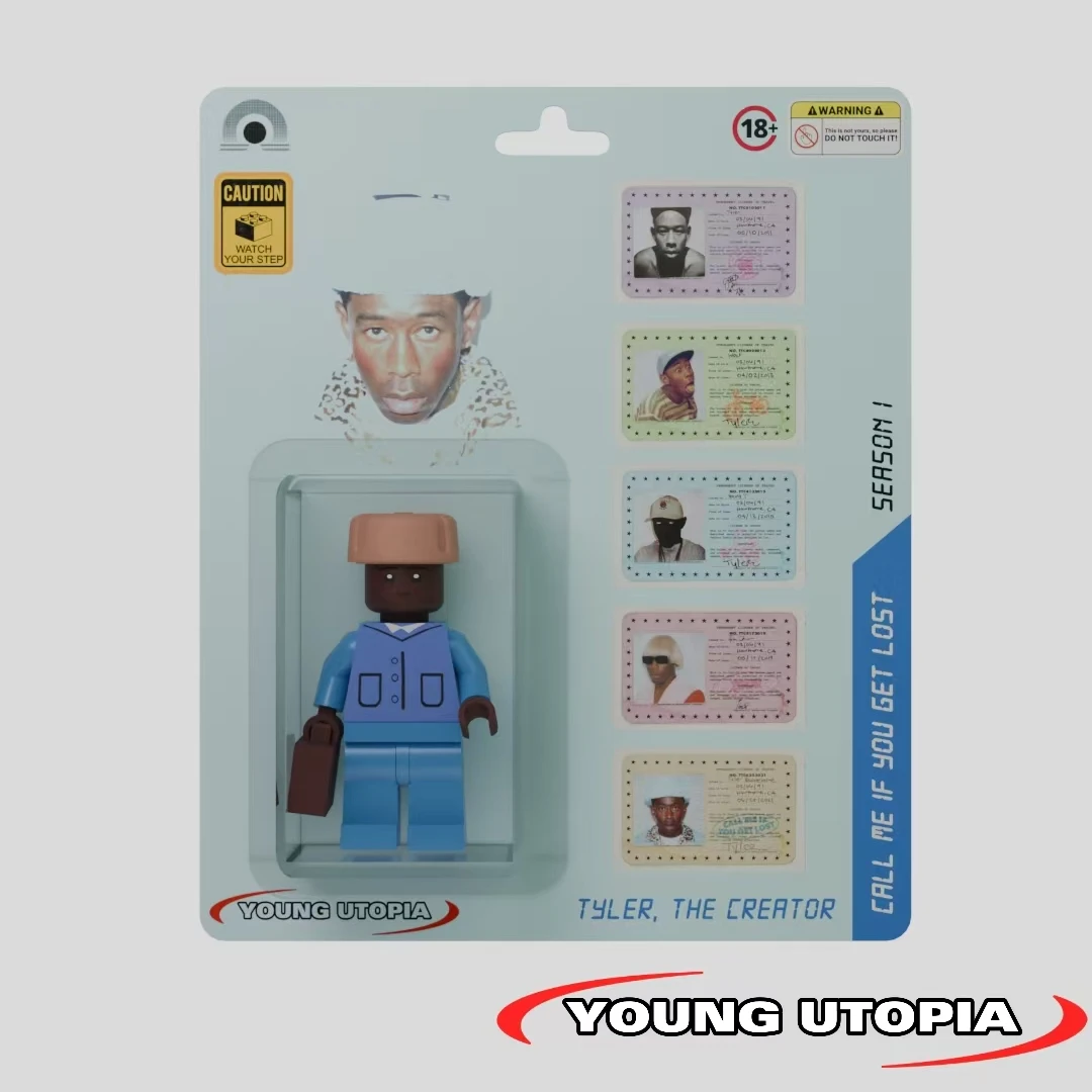 欧美说唱SEASON1系列tyler，the creator积木挂卡玩具