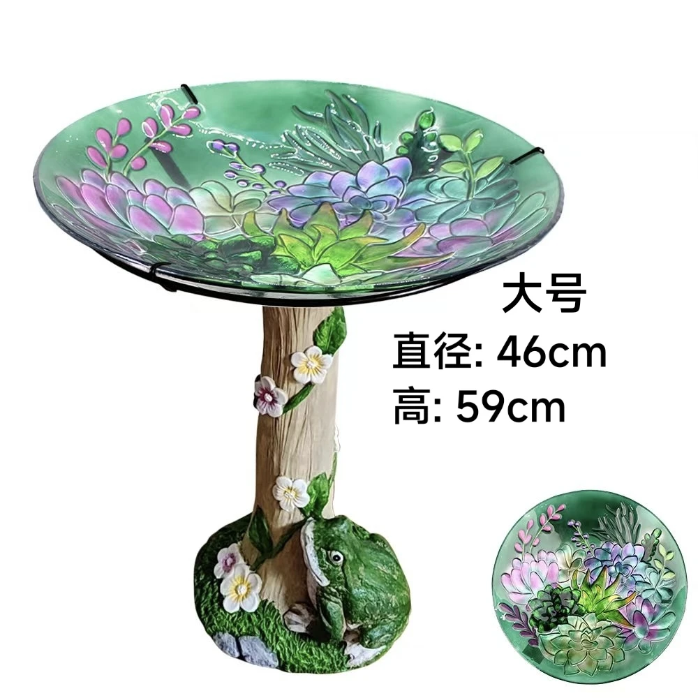 大号多肉氧化镁澡盆氧化镁小喷泉户外造景园林家居摆件