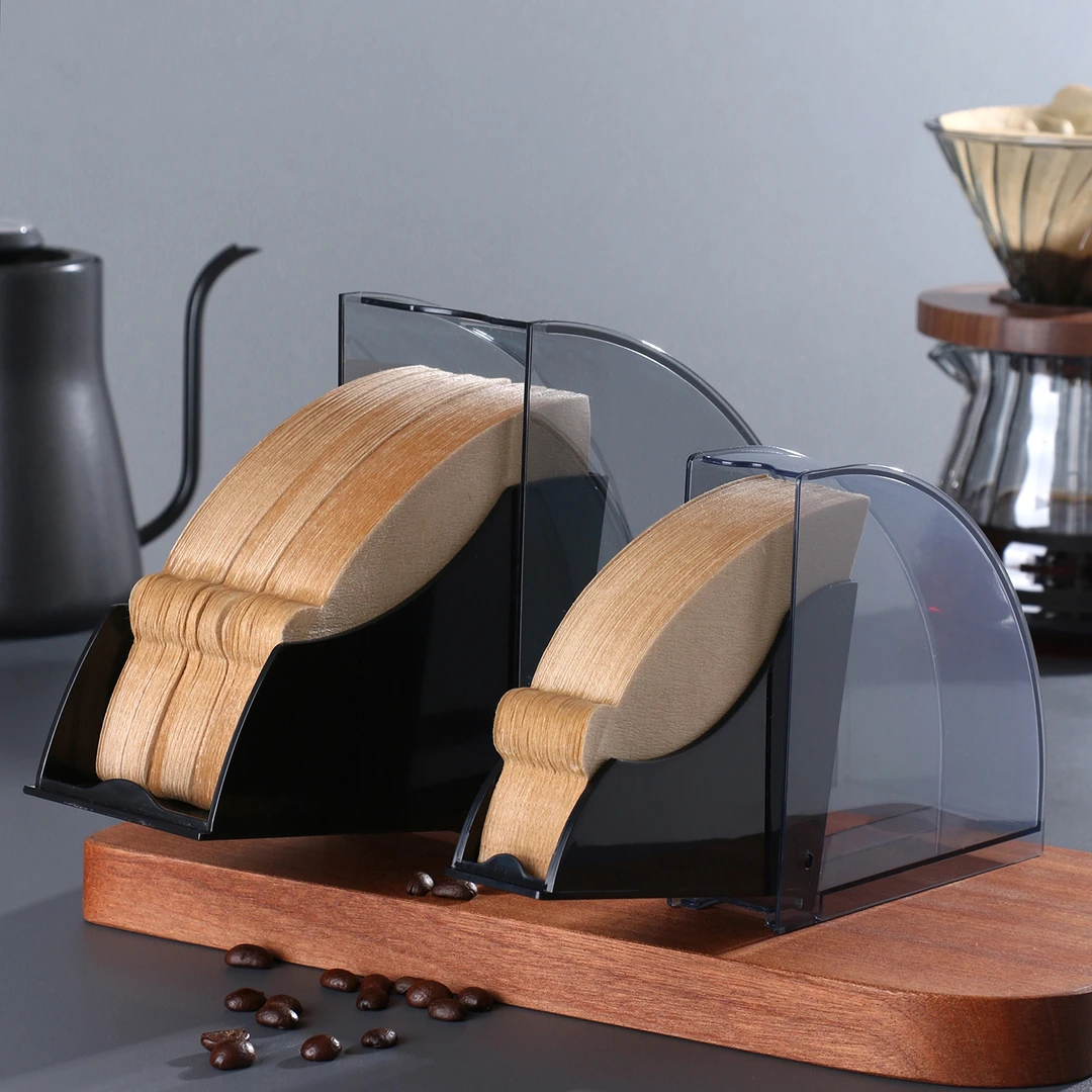 滤纸收纳盒 V60手冲咖啡滤纸㗎 扇形过滤纸防尘收纳盒V01/V02专用