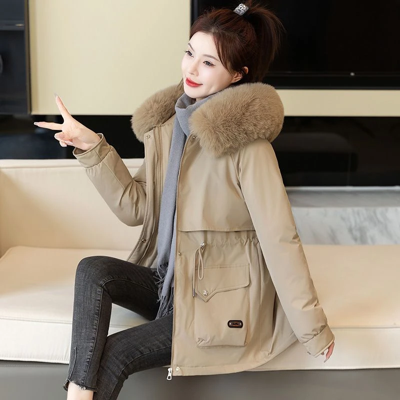 365短款派克棉服棉衣女2024加绒加厚冬季外套款式外套潮