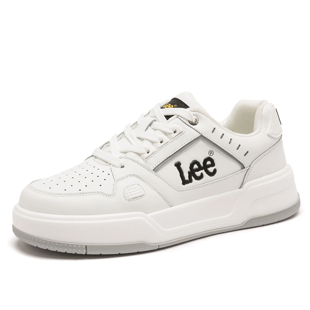 Lee男鞋厚底运动板鞋时尚增高休闲鞋男士潮鞋小白鞋百搭潮流鞋子