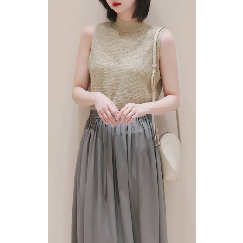 原单非市面货！新款环保种植亚麻套头针织衫无袖C223