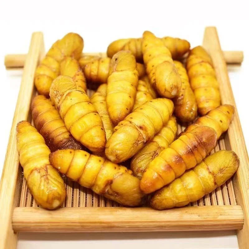 A级金丝蚕蛹鲜活速冻高蛋白桑蚕蛹直播250g顺丰包邮油炸干煸椒盐