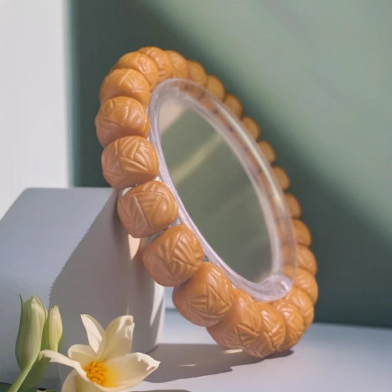 精品猴头雕刻手串 甲骨纹 尺寸1.1mm左右