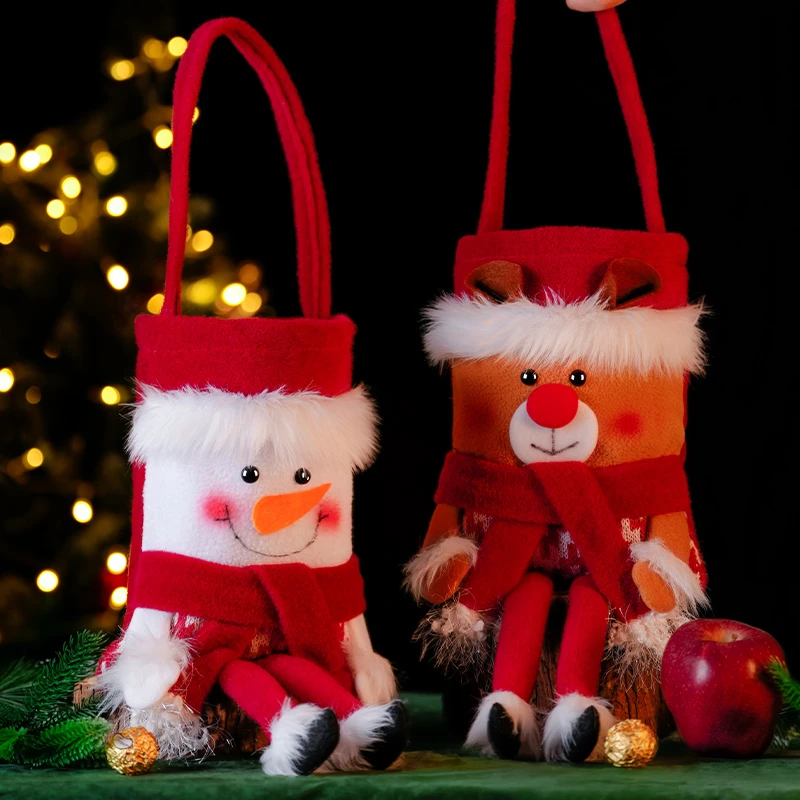 【S圣诞补贴】圣诞节栩栩如生礼物袋平安夜儿童苹果袋平安果包装袋