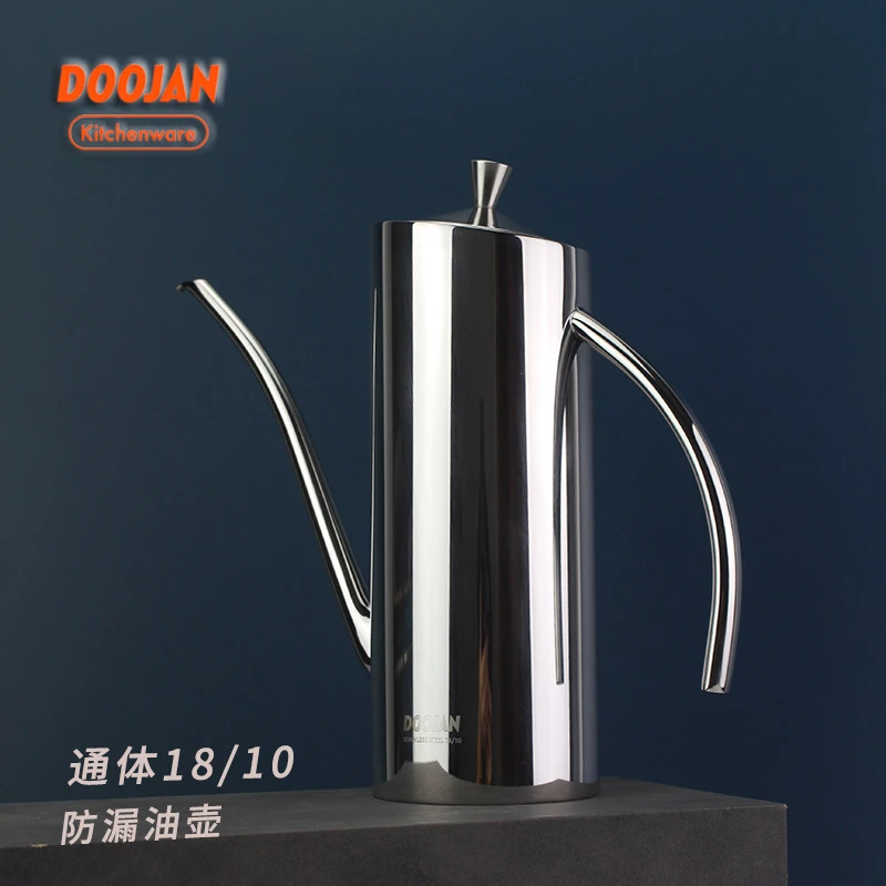 Doojan/度坚度坚不挂油防漏油壶 18/10不锈钢家用厨房酱油醋长嘴
