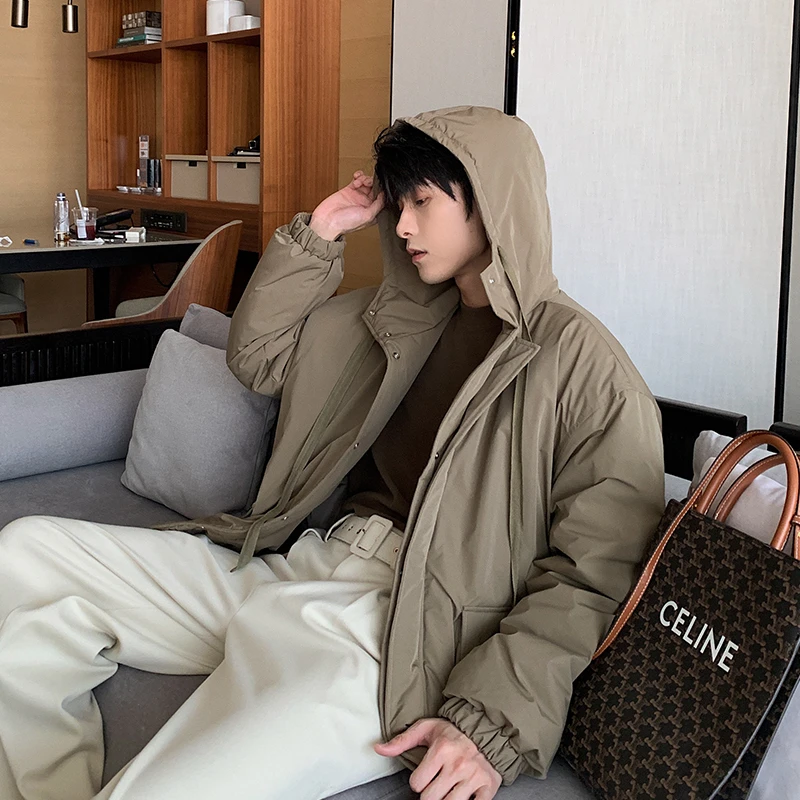 一轩轩轩【不一样的暖】冬季新款夹克棉服男款连帽棉衣保暖外套1397