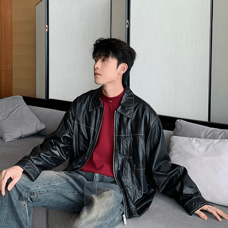 HUALUN Design【男明星机场】秋季薄款冲锋衣ins夹克外套Chao35016