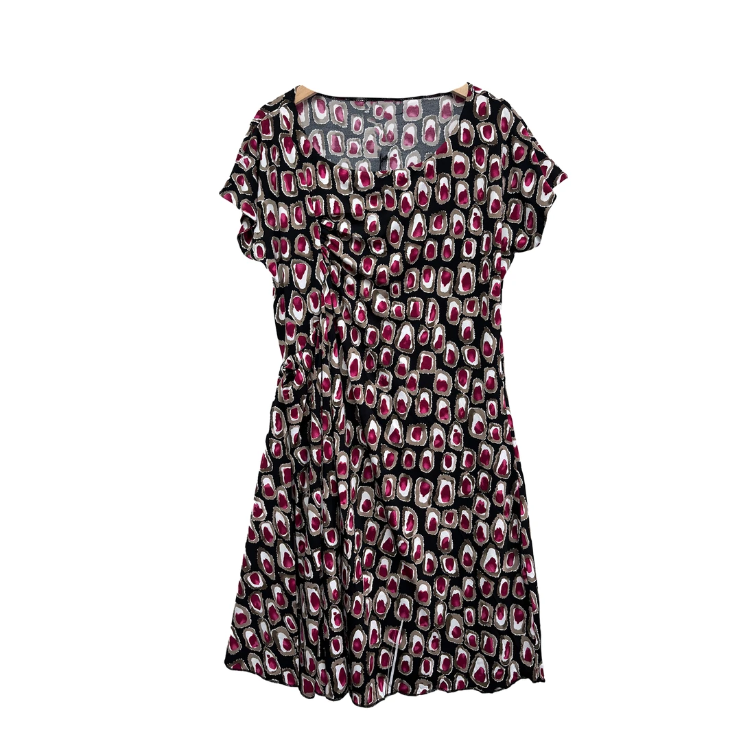 6489#花色连衣裙时尚舒适休闲潮流百搭