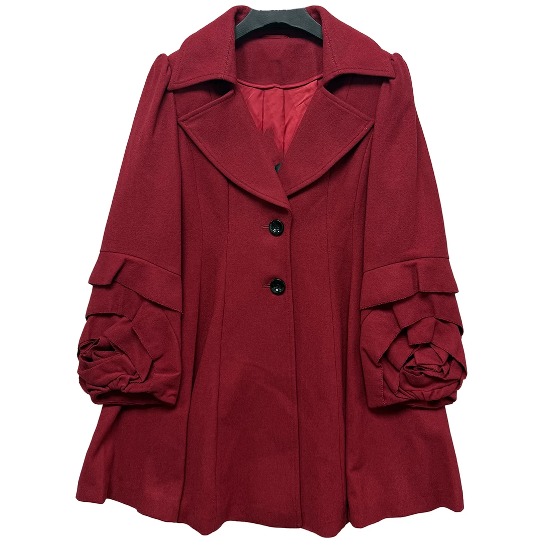 6734#毛呢大衣舒适百搭休闲舒适潮流气质