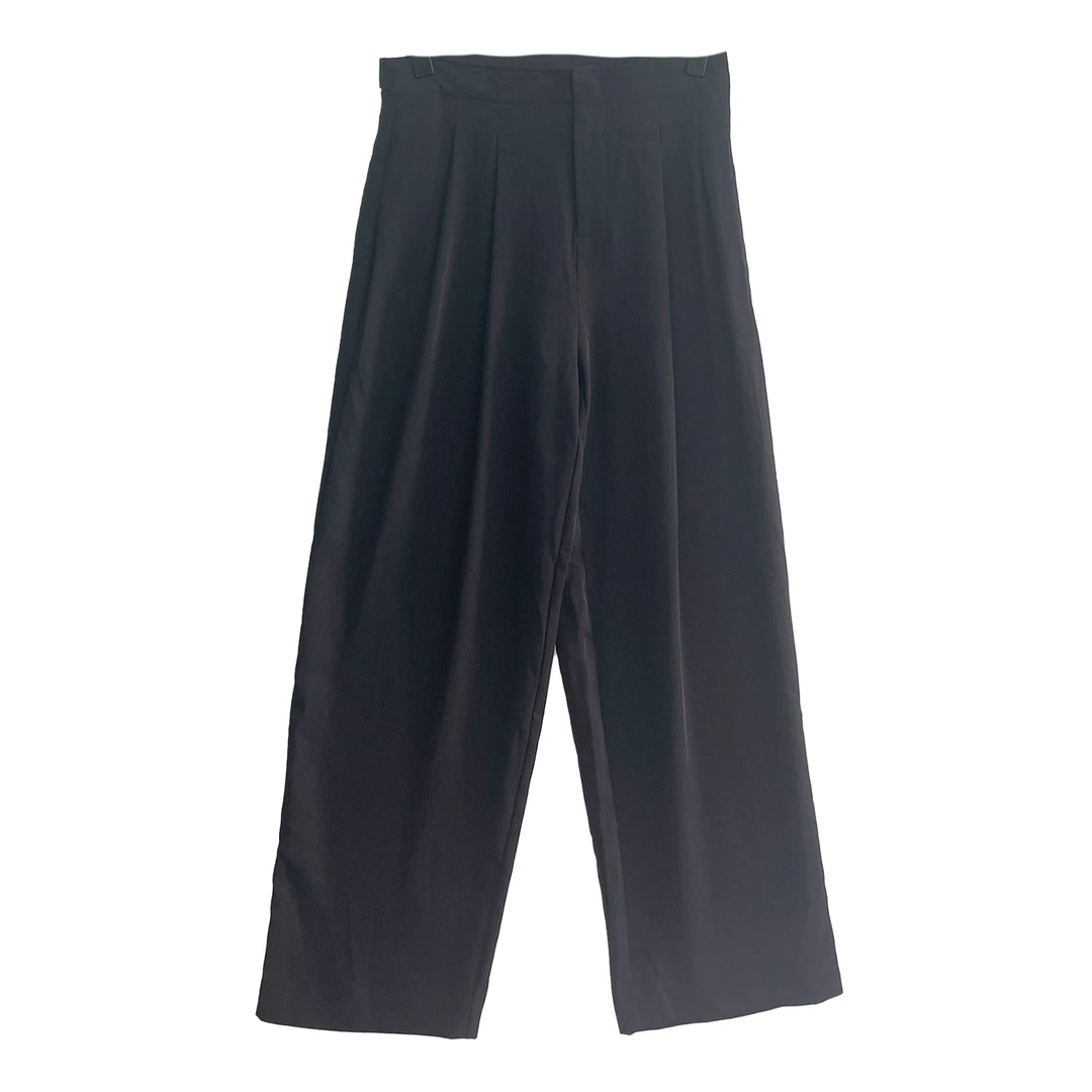 7488#休闲裤时尚百搭休闲阔腿裤潮流