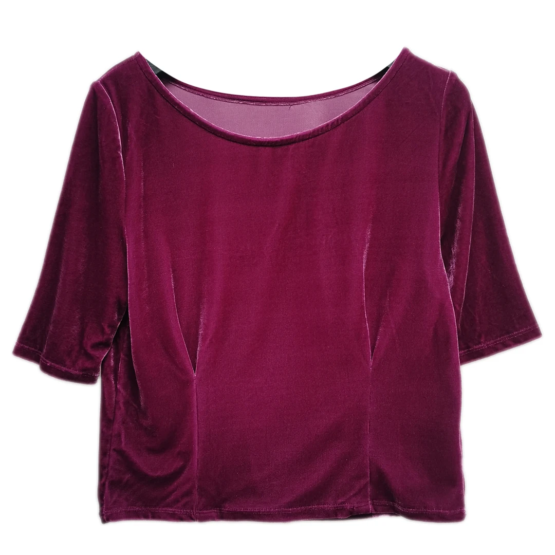 3305#圆领短袖T恤时尚休闲通勤百搭常规轻奢显瘦潮流气质简约