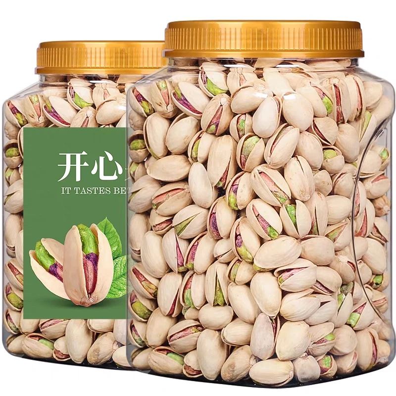 年货开心果原味大颗粒罐装无漂白散装称斤批发干果坚果休闲零食