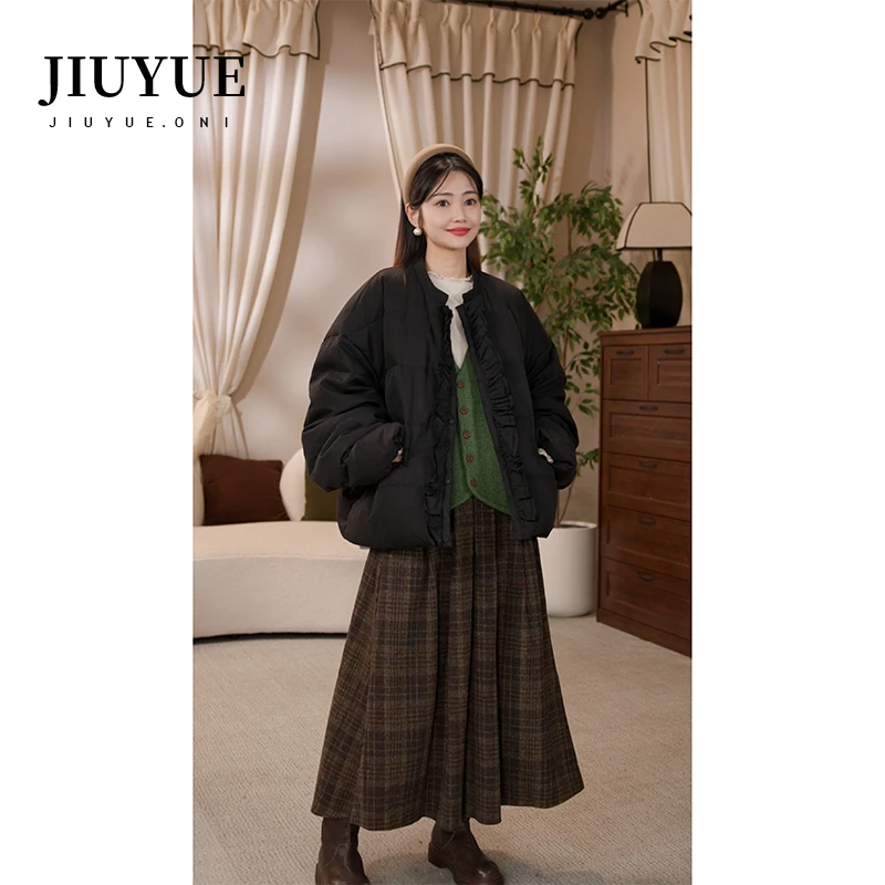 九月Oni【夜岩】棉服女冬加厚短款外套92561