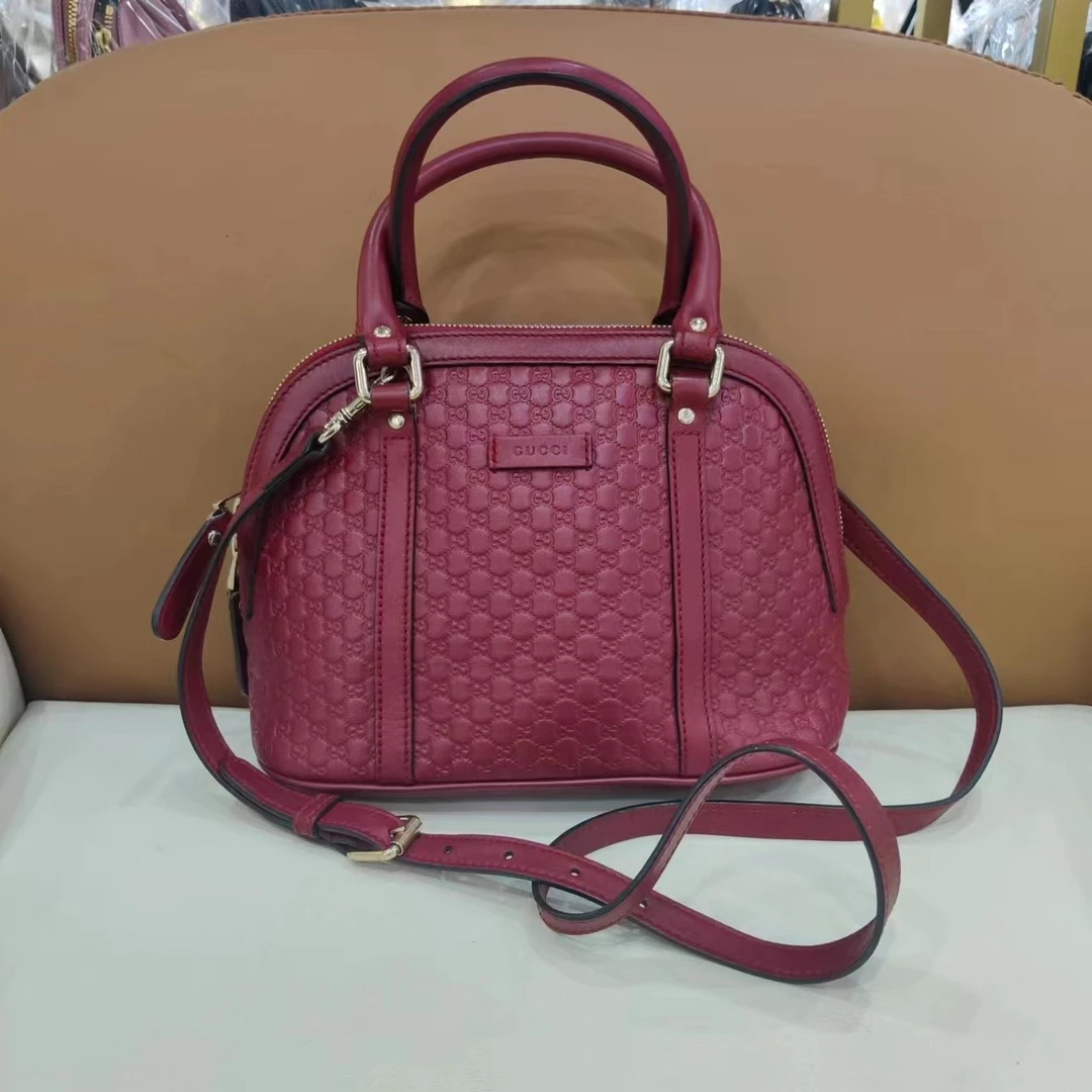 90新 GUCCI/古驰 3547 Gucci古驰红色单肩包，9新
