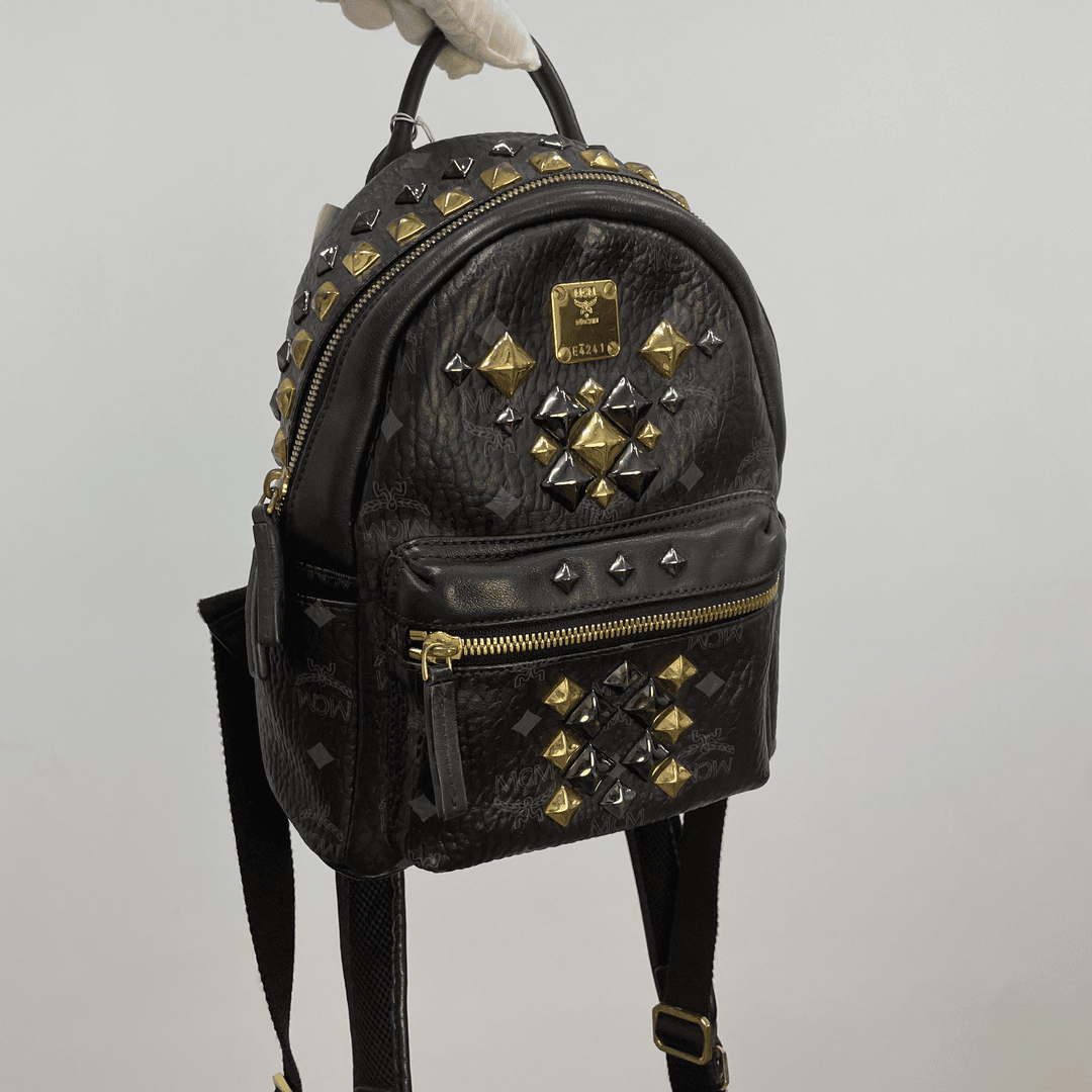 95新 MCM MCM双肩包21×9×22编码：3914