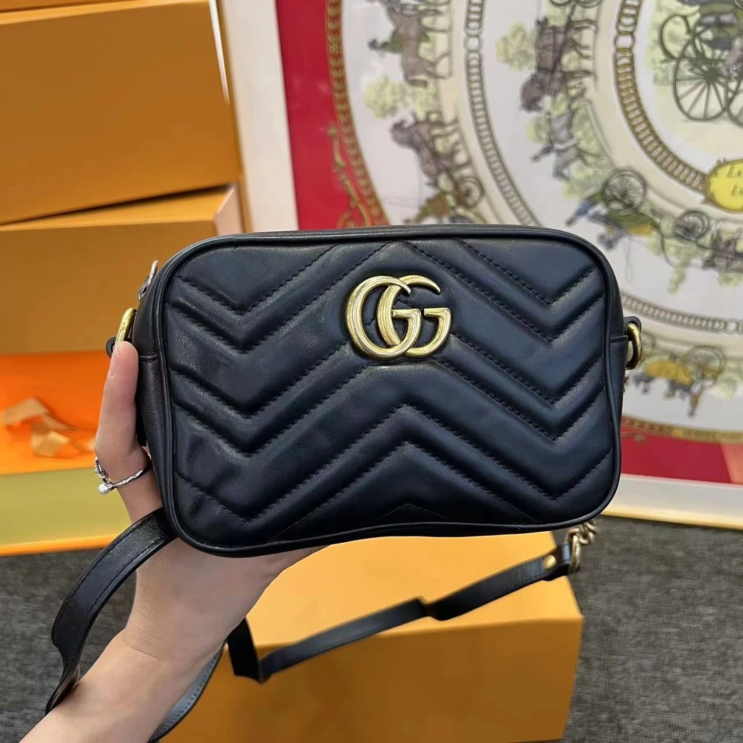 95新 GUCCI/古驰 大有/Gucci马蒙相机单肩包/37182