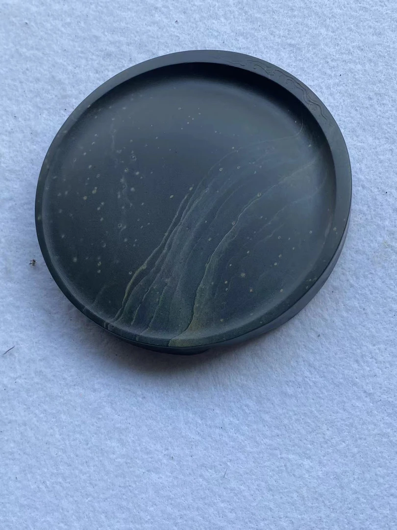 歙砚 老坑砚台 金星金晕