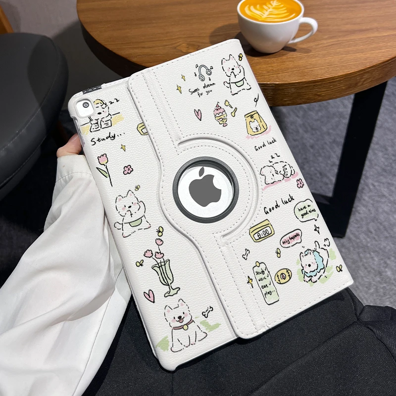 【360旋转皮套】西高地适用苹果air6平板保护套华为防摔ipad11小米
