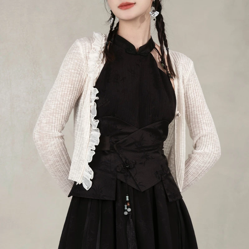 竹意·陌|白昼集 新中式短款开衫长袖外搭上衣中国风气质