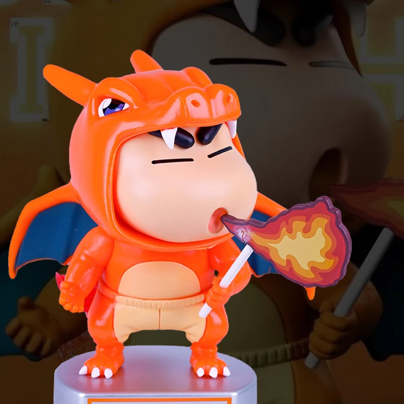 小新COS小火龙 喷火龙小新手办 神奇宝贝手办动漫手办摆件