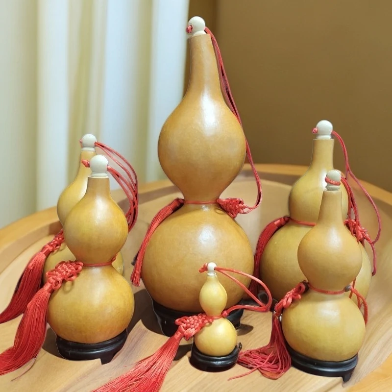 开口葫芦挂件4-30厘米大小号天然客厅摆家居财运化门对门带籽木塞