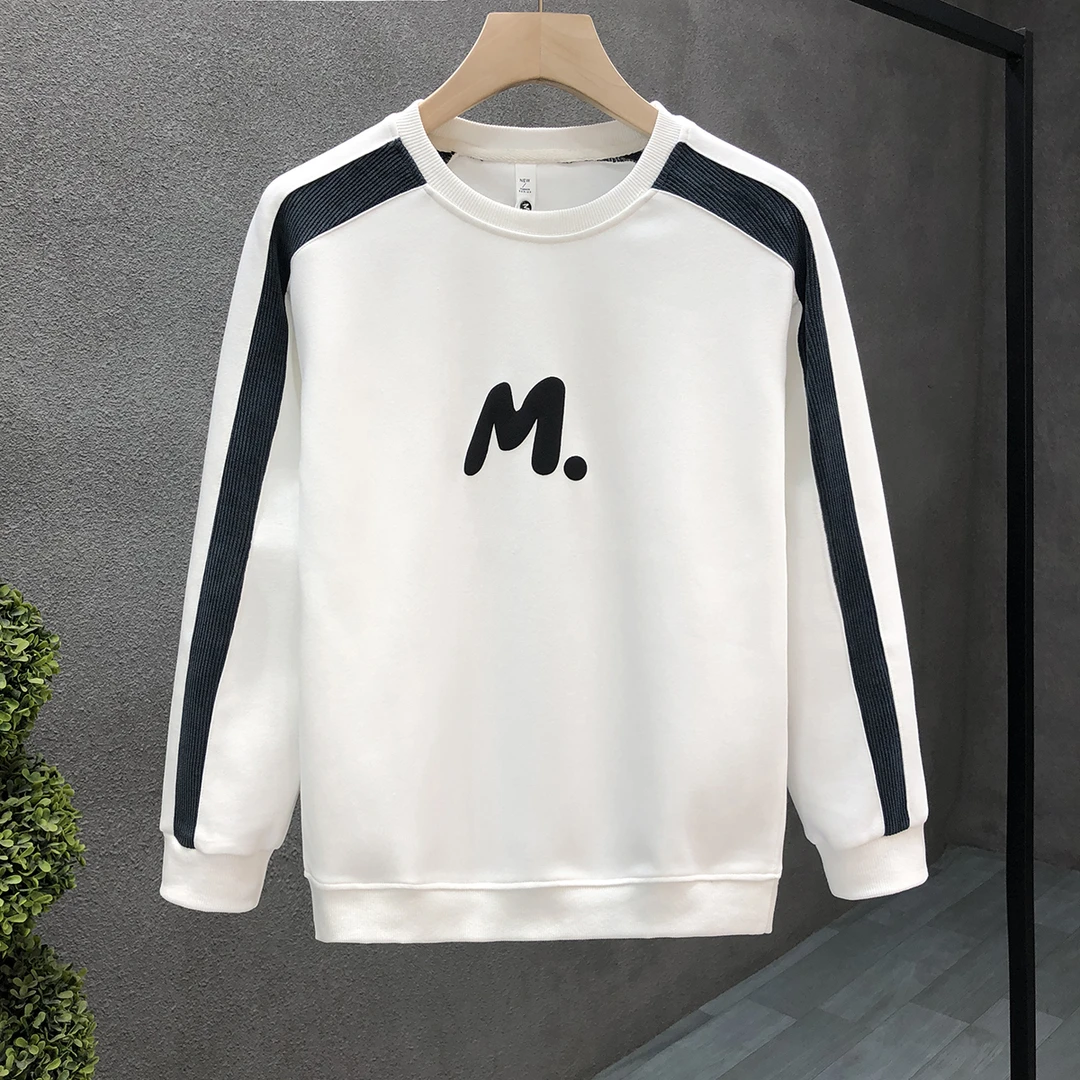 2023秋冬季新款男士加绒内搭打底衫流行爆款卫衣男款潮牌秋装上衣