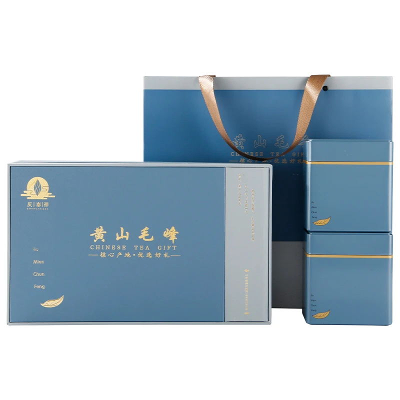 庆泰祥黄山毛峰绿茶2024年新茶手工工艺明前特级春茶礼盒装200g