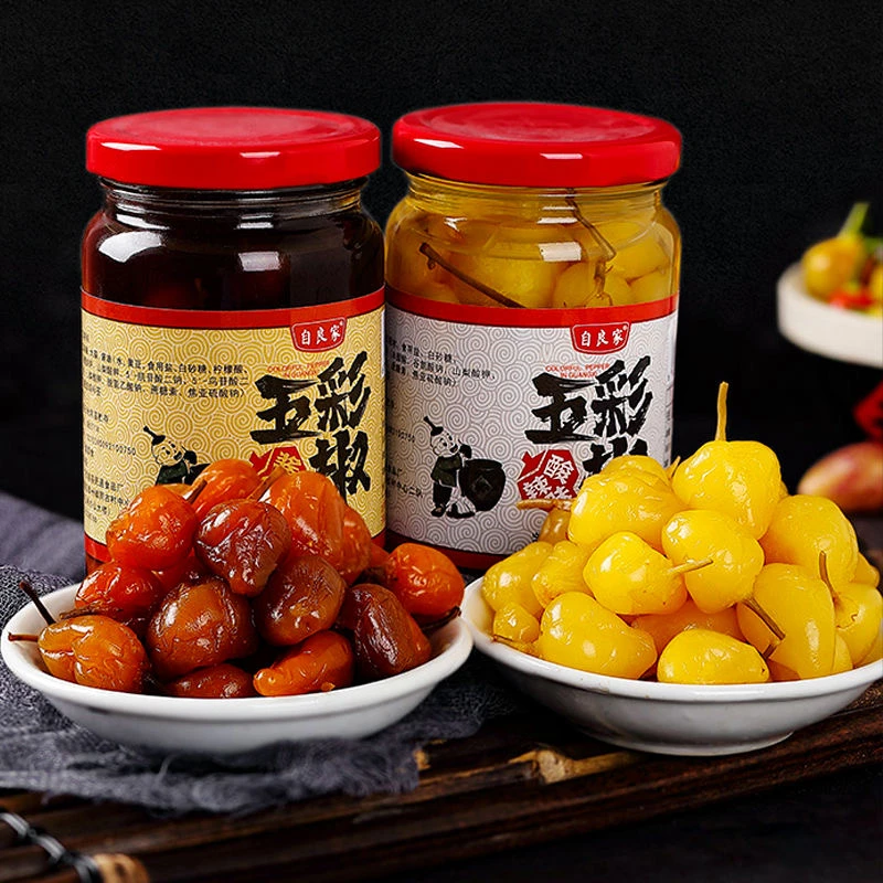 广西正宗品牌泡椒老坛腌制酸辣五彩泡椒香辣七彩泡椒下饭菜神器