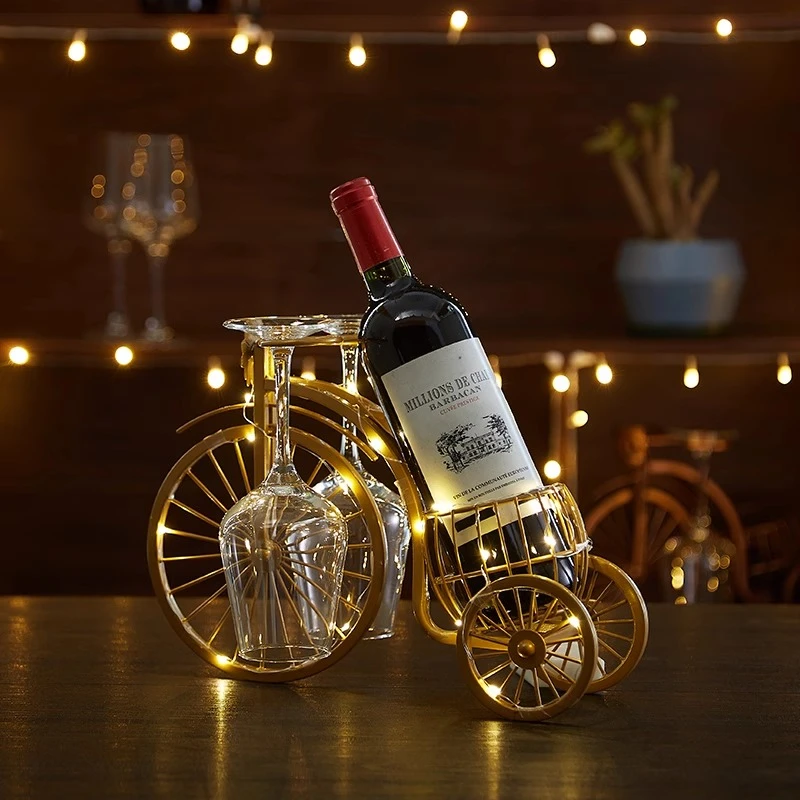 创意红酒杯架高脚杯葡萄酒架家用酒柜装饰倒挂酒架子摆件简约欧式