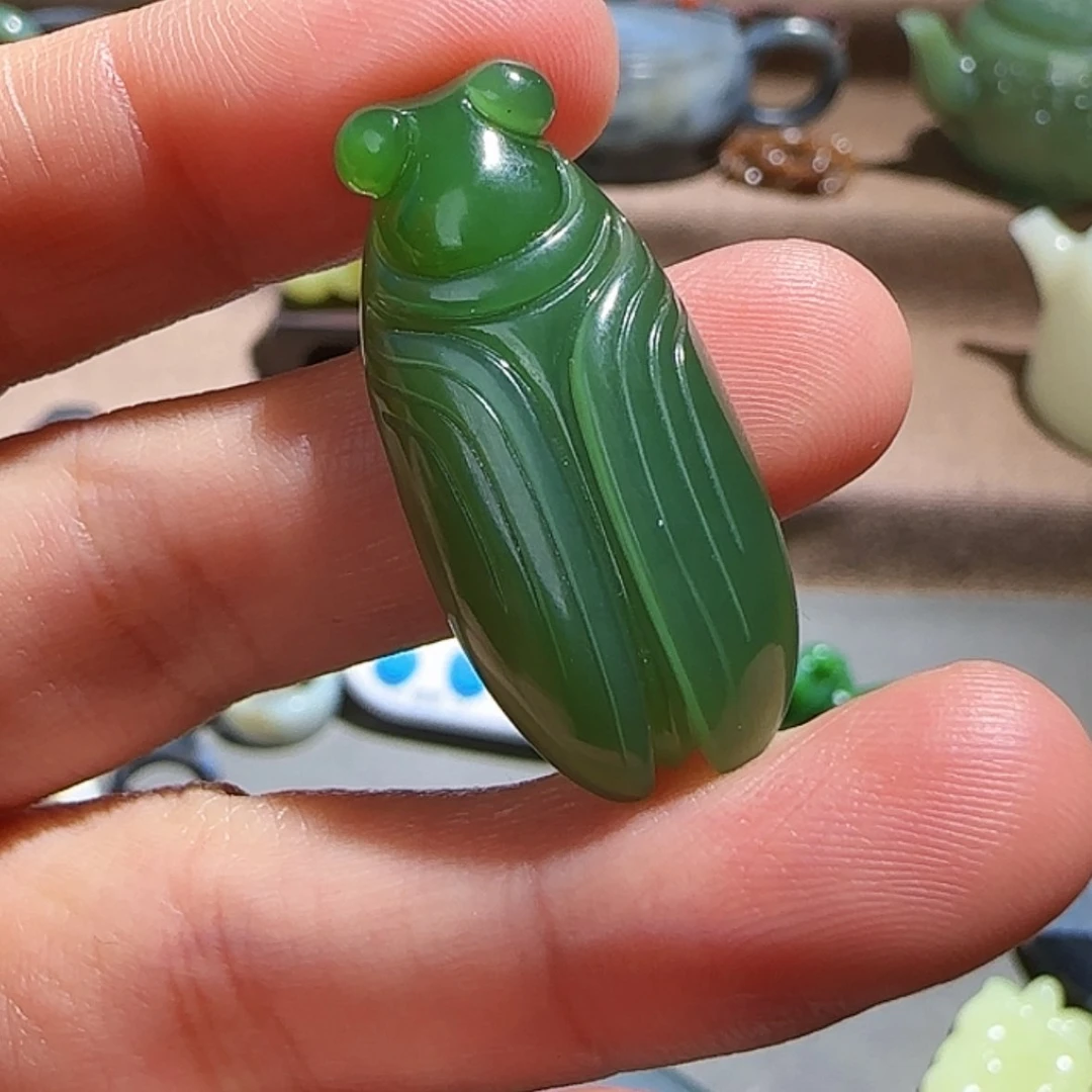 【闪购商品】和田玉（碧玉）挂件未镶嵌水**南