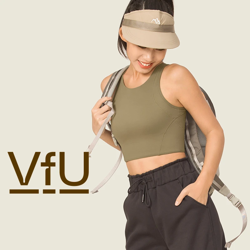 VFU运动背心女防震专业跑步训练撸铁舒适健身内衣外穿秋冬75042