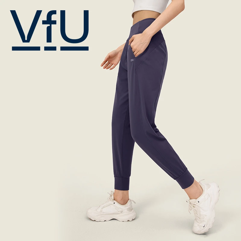 VFU【主播爆款】休闲运动裤束脚显瘦小个子九分健身卫裤新款25043