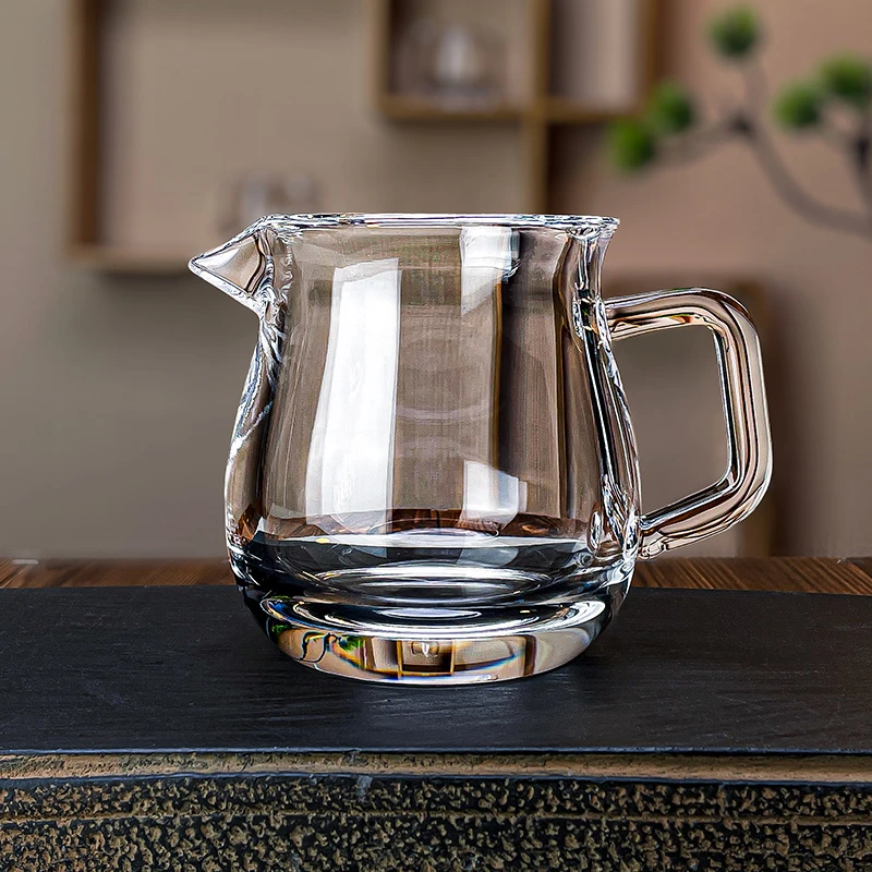 安享生活原矿水晶杯大容量福袋公道杯耐热分茶高档茶具泡茶水杯子