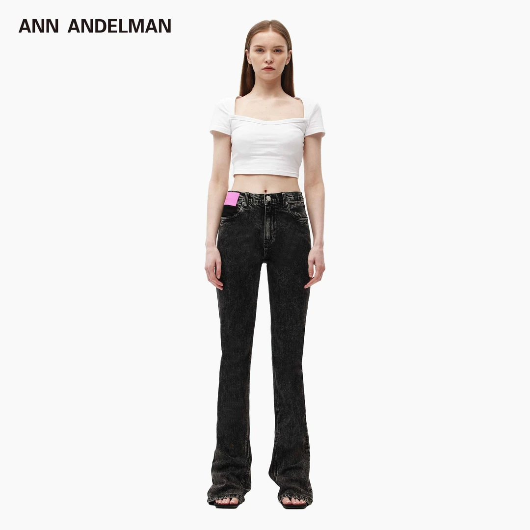 ANN ANDELMAN 【徐璐 露思同款】女士喇叭高腰牛仔裤 喇叭牛仔裤