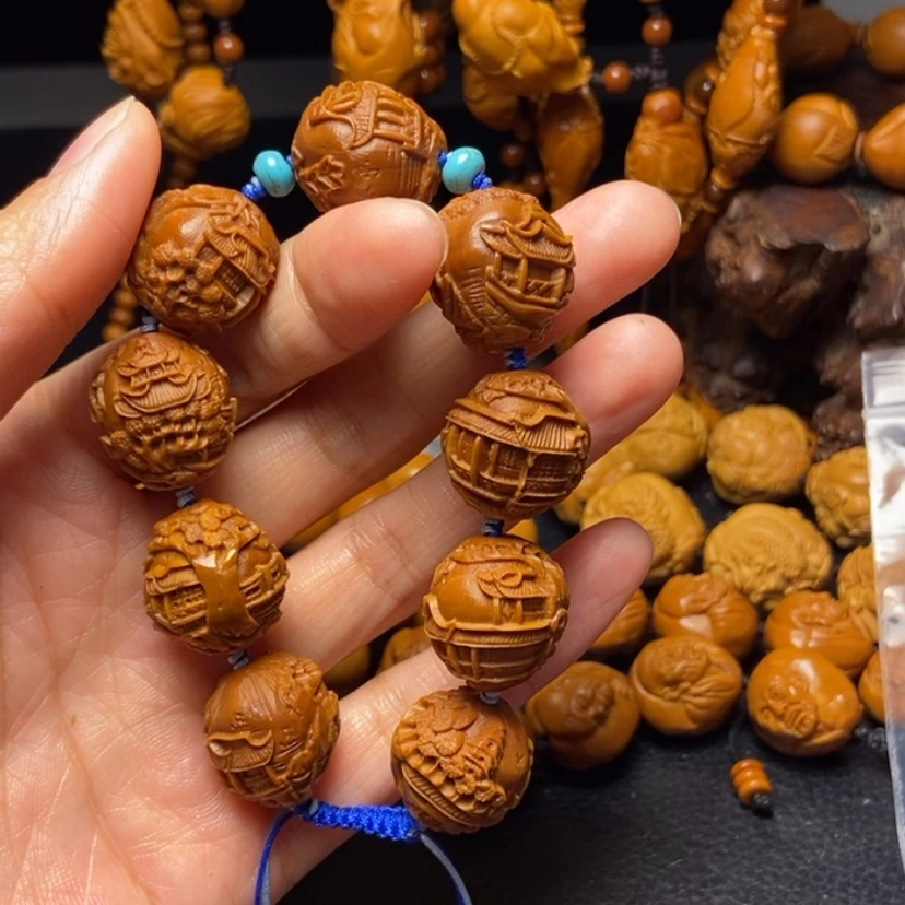 【闪购商品】橄榄核吊坠啊*哩风景园林