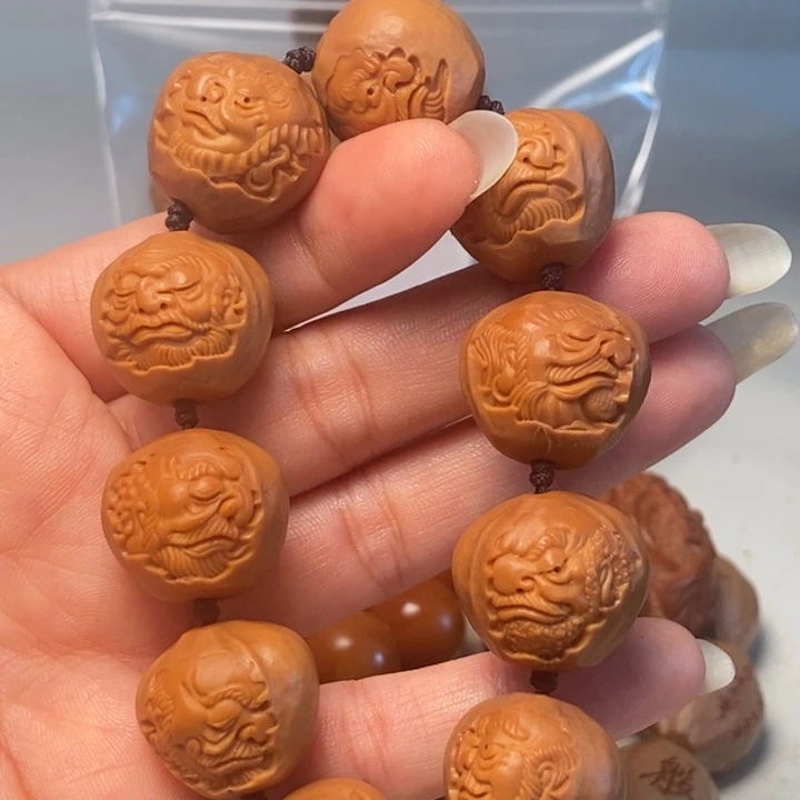橄榄核核雕包衣达摩21