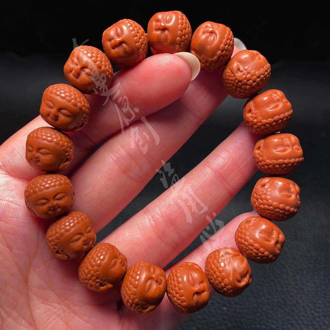 「1.3猴头萌佛」手串猴头精品雕刻宝宝佛念珠佛珠手链核雕手工艺品