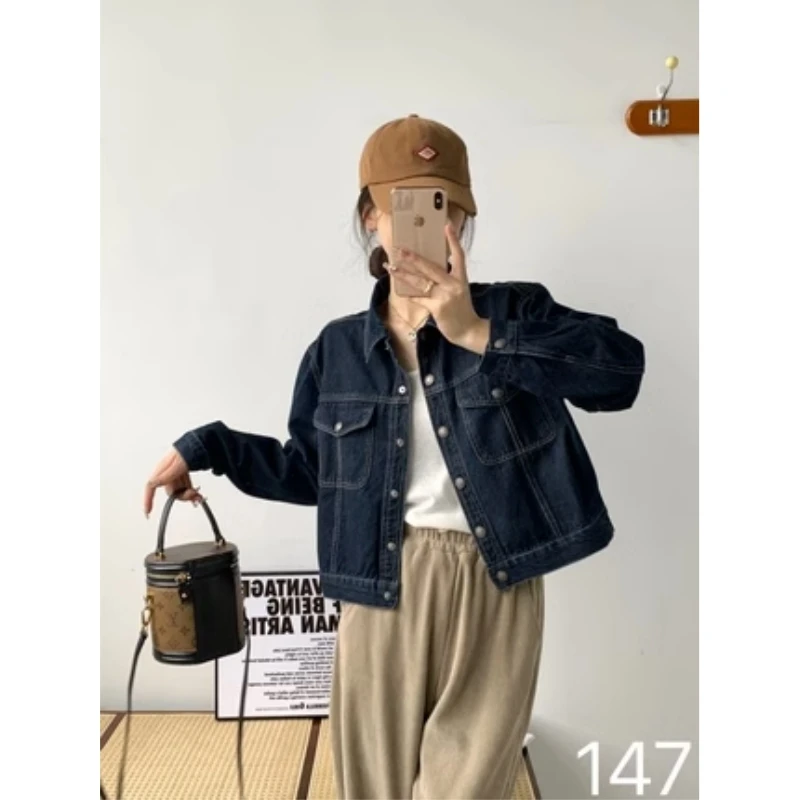复古港味牛仔外套女2025秋季新款韩版洋气百搭长袖上衣短款夹克潮