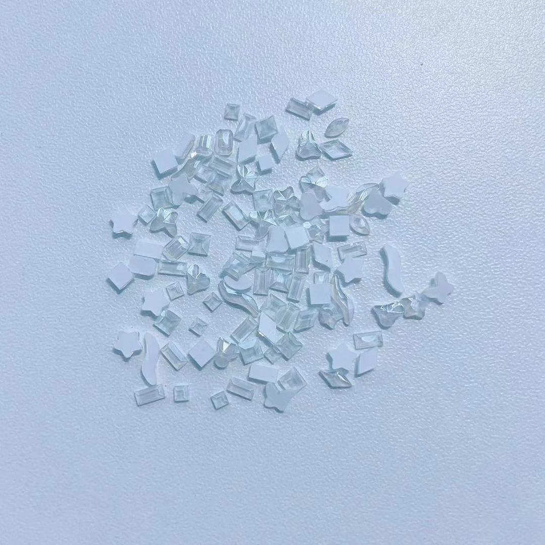 平底异形高品k9平底钻极光钻美甲夏日彩色混装组合超闪冰透晶透