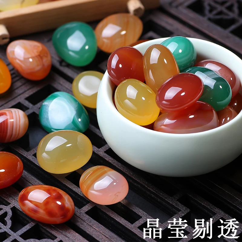 南京雨花石原石天然鹅卵石鱼缸石头鹅卵石天然五彩石养花石子五彩