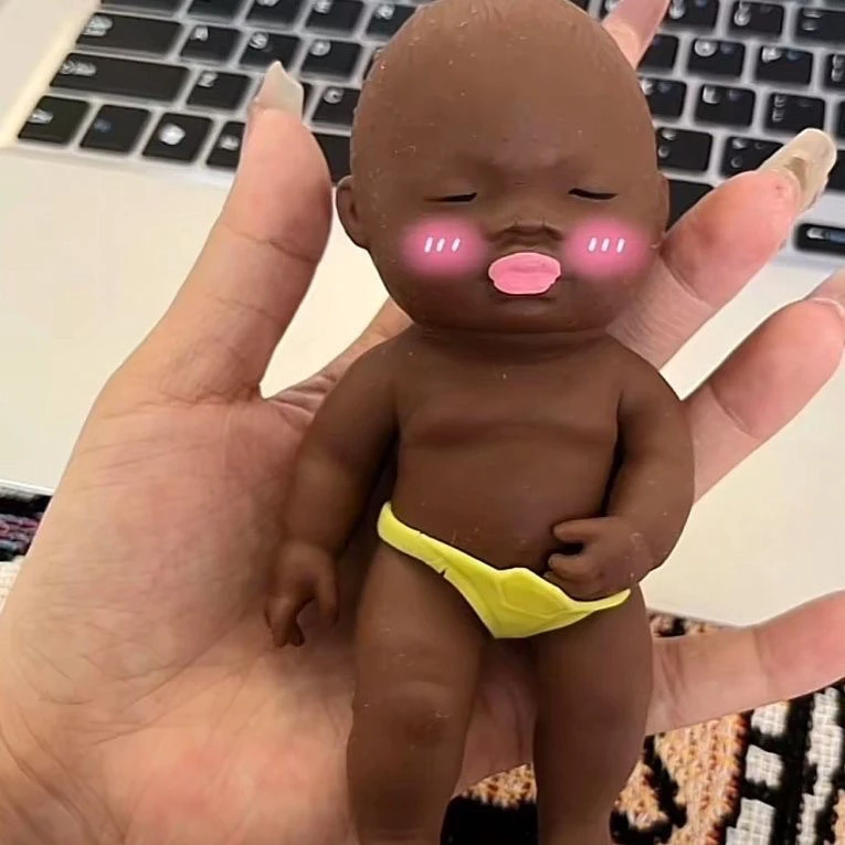 解压玩具揉捏发泄娃娃捏脸玩偶 捏捏乐慢回弹沙子娃娃 减压神器