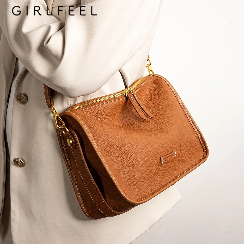 小向小挎包新款真皮女包水桶包大容量斜挎腋下肩包软皮妈妈包时尚