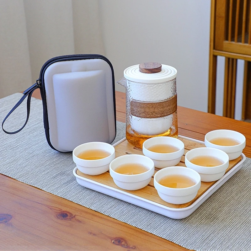旅行茶具套装便捷式户外快客杯网红茶具车载露营旅行泡茶喝茶装备
