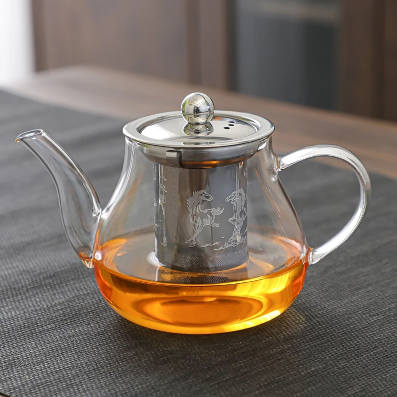 玻璃耐高温泡茶壶功夫茶具套装家用围炉煮茶泡茶器办公室红茶泡茶